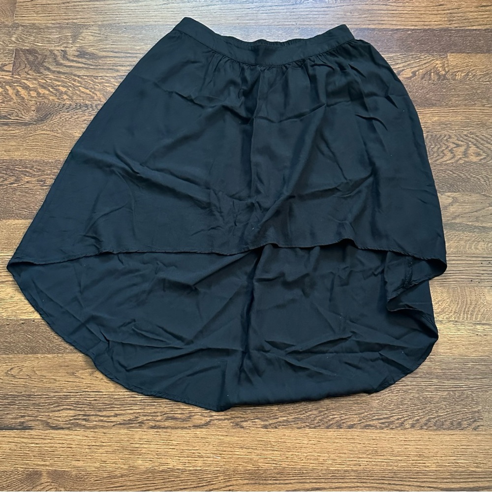 Mossimo High-Low Asymmetrical Black Skirt - Size Medium